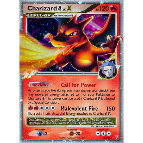 charizard g lv x 143/147|charizard g Lv x price.